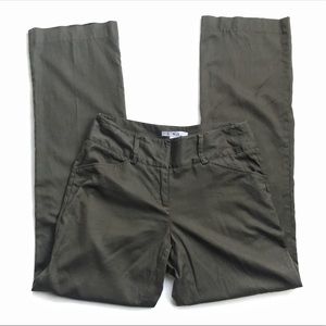 CAbi Olive Green Linen Pants Chinos Size 2